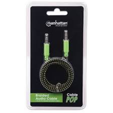 CABLE AUDIO 3.5 A 3.5 3FT MANHATTAN ROS/VERD