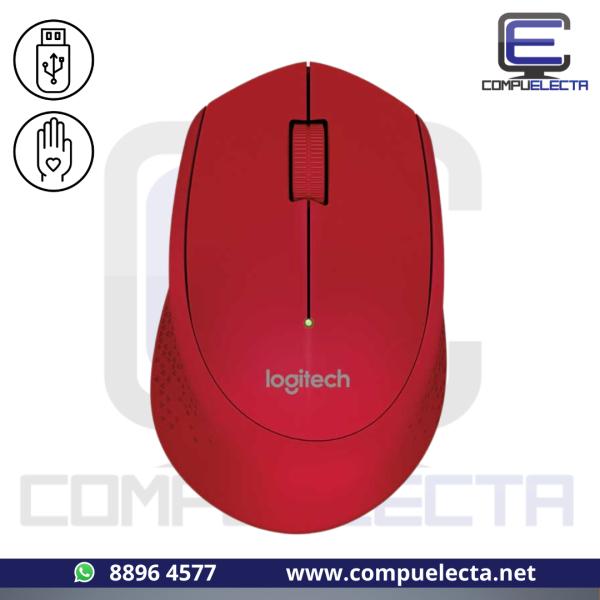 MOUSE LOGITECH INALAMBRICO M280 ROJO