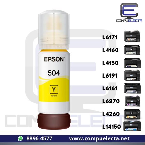 TINTA EPSON T504 AMARILLA  70ML