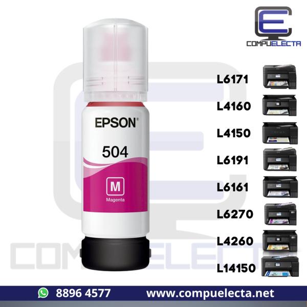 TINTA EPSON T504 MAGENTA  70ML