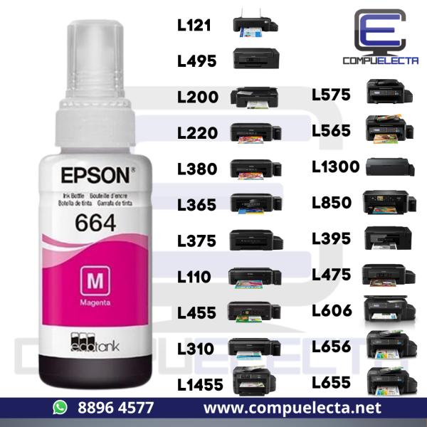 TINTA EPSON T664 MAGENTA 70ML