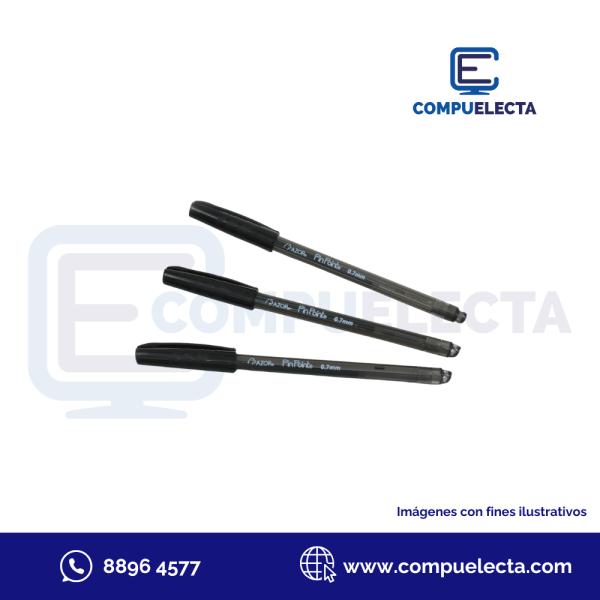 BOLIGRAFO + BASE PIN POINT 3U NEGRO