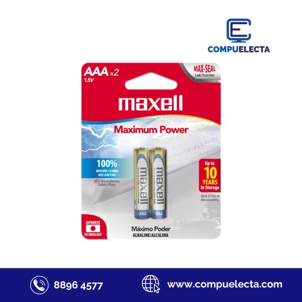 BATERIA AAA MAXELL ALKALINA 2PK