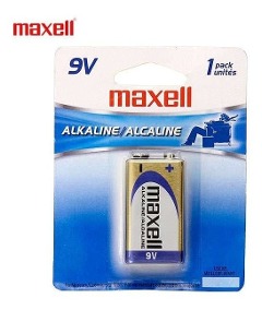 BATERIA CUADRADA 9V ALKALINA MAXELL