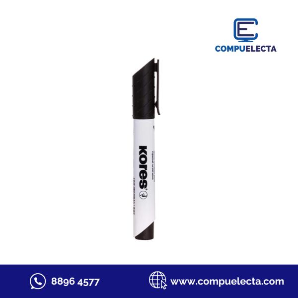 MARCADOR  PIZARRA PTA DE BALA KORES NEGRO