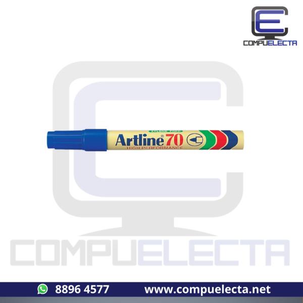 MARCADOR  PERMANENTE RECARGABLE  ARTLINE 70 AZUL