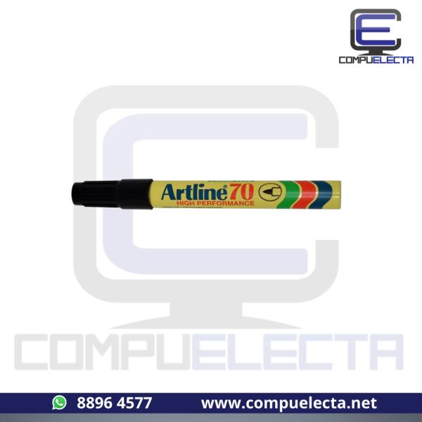 MARCADOR PERMANENTE RECARGABLE ARTLINE 70 NEGRO