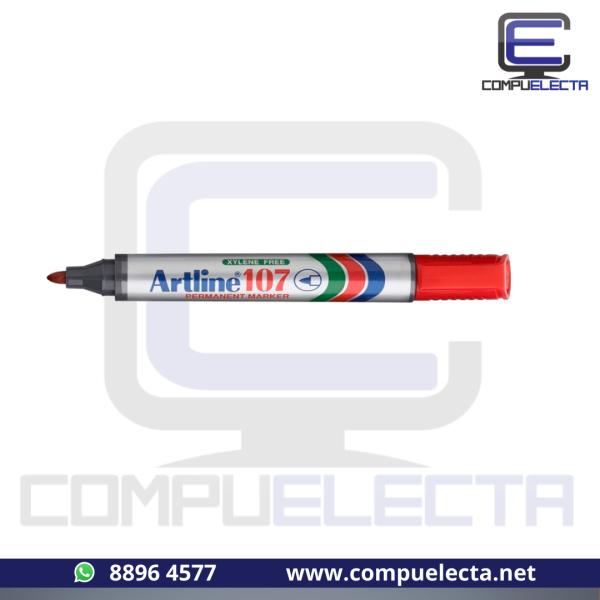 MARCADOR PERMANENTE ARTLINE 107 ROJO