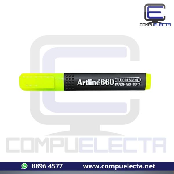 MARCADOR RESALTADOR ARTLINE 660 AMARILLO