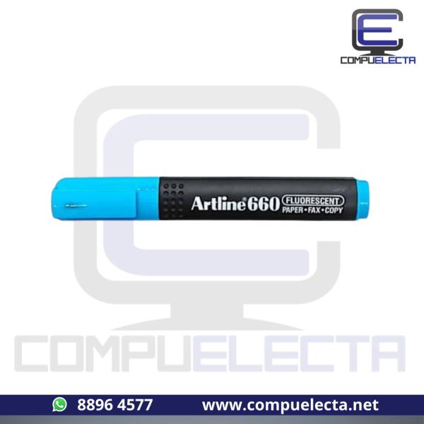MARCADOR RESALTADOR ARTLINE 660 CELESTE