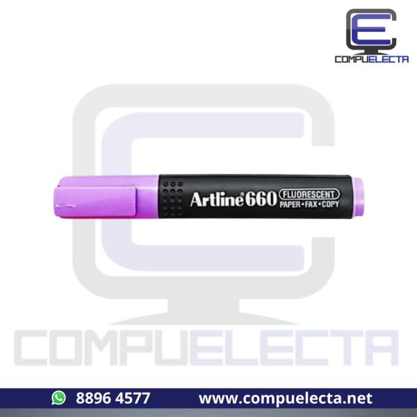 MARCADOR RESALTADOR ARTLINE 660 MORADO