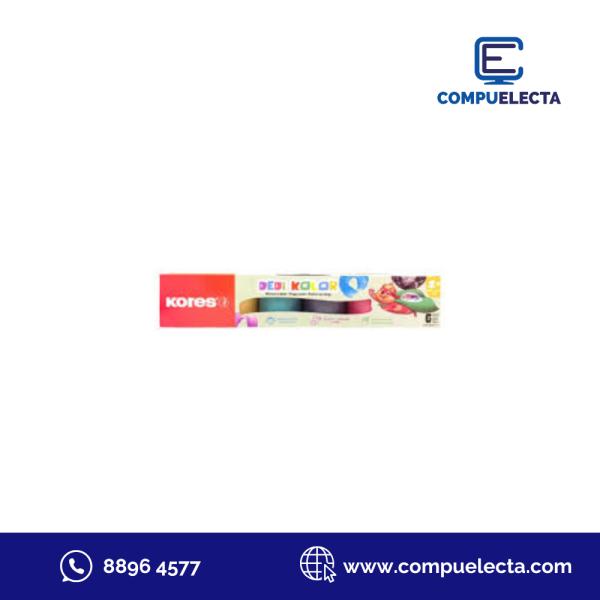 PINTURA PARA DEDOS KORES 6COLORES 72326