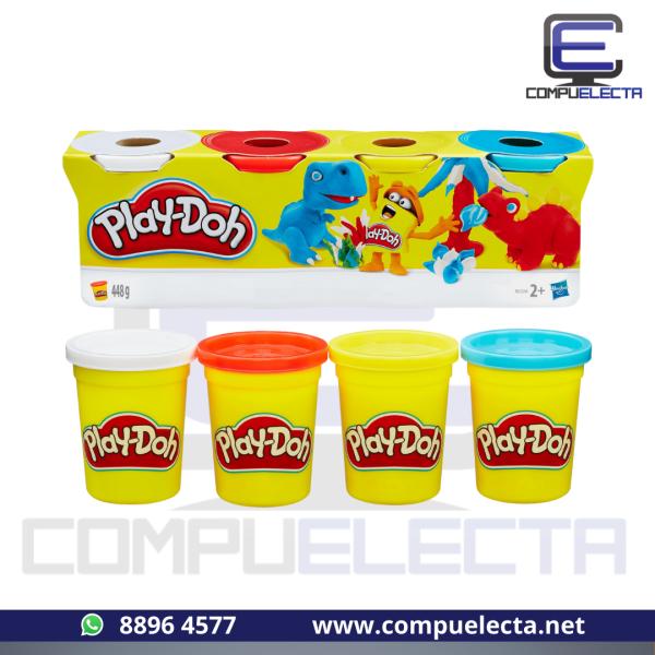 PLASTICINA PLAY DOOH 4 COLORES PRIMARIO