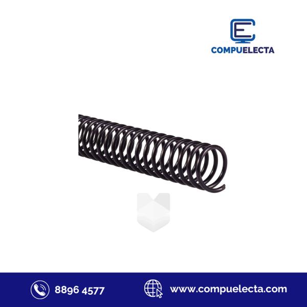 RESORTE P/ EMPASTAR ESPIRAL 18MM NEGRO X 100U