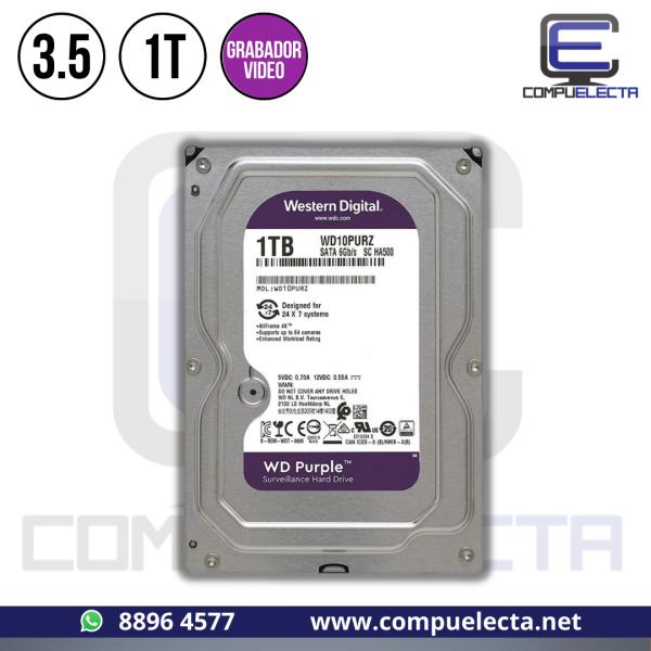 DISCO DURO INTERNO 3.5 1TERA WD PURPLE