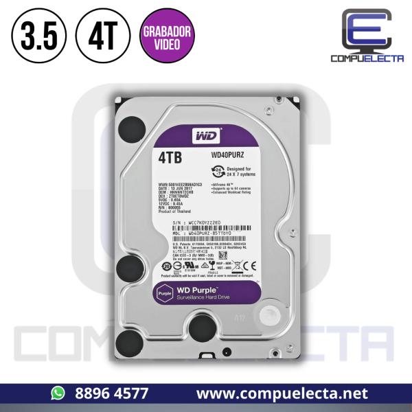 DISCO DURO INTERNO 3.5 4TERA WD PURPLE