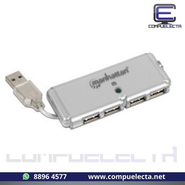 HUB USB MANHATTAN 4USB PLATA 160599