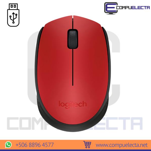 MOUSE LOGITECH INALAMBRICO M170 ROJO