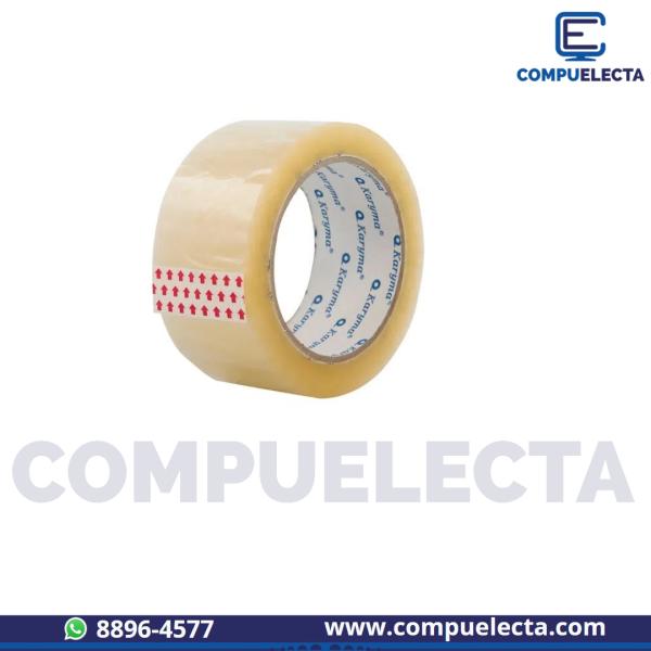 CINTA ADHESIVA KARYMA 1" X 50 ANCHA   TRANSPARENTE