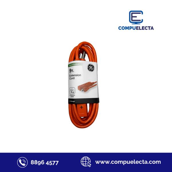 EXTENSION ELECTRICA GENERAL ELECTRIC 2.7MTS ANARANJADA 81150