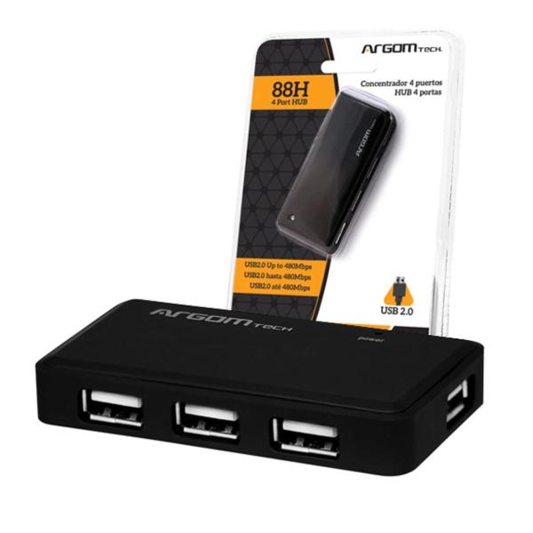HUB USB ARGOM 4P 2.0 ARG-UB-0088