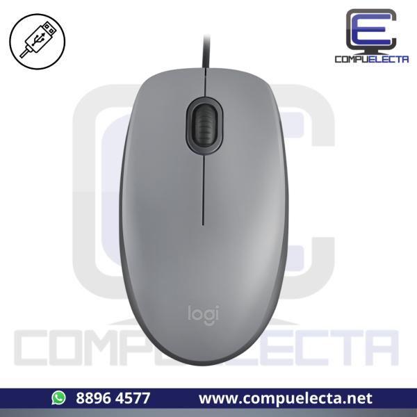 MOUSE LOGITECH USB M110 PLATEADO