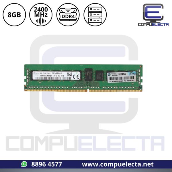 MEMORIA RAM SERVIDOR HP 8GB 1RX8 PC4-2400T-E