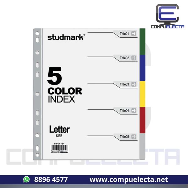 DIVISIONES PL&Aacute;STICAS STUDMARK 5 UNIDADES
