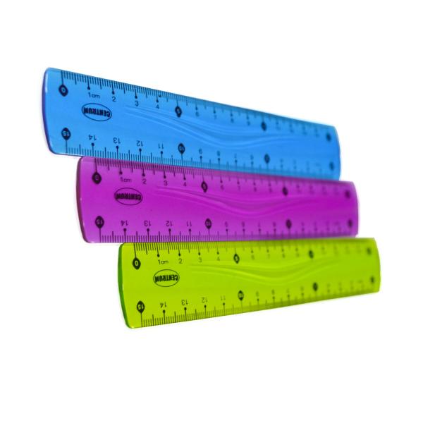 REGLA PLASTICA FLEXIBLE DE 20 CM CENTRUM