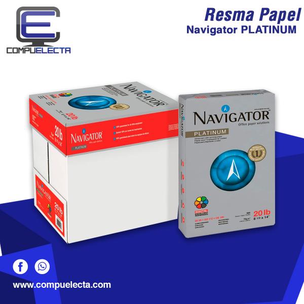 HOJAS X 500 NAVIGATOR ALTO GRAMAJE RESMA PAPEL 105MG