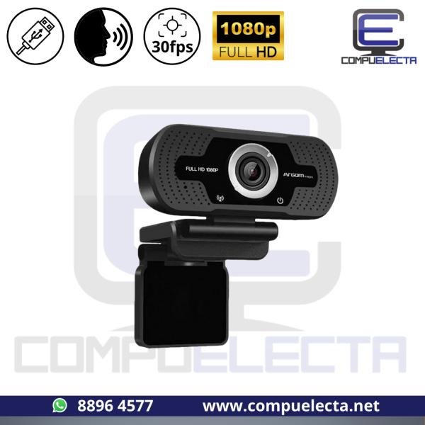 CAMARA WEB ARGOM+MICROFONO CA M40 1080P ARG-WC-9140BK