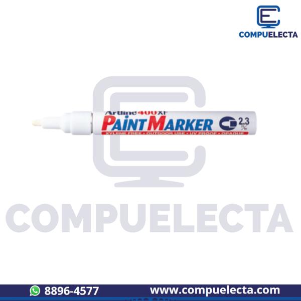 MARCADOR PERMANENTE BALA ARTLINE 400 BLANCO