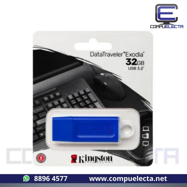 MEMORIA USB 32GB KINGSTON KC-U2G32-7GO AZUL