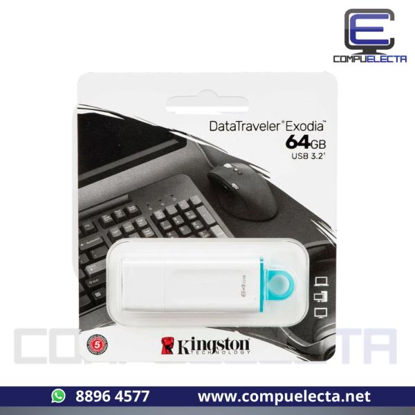 MEMORIA USB 64GB KINGSTON KC-U2G64-5R BLANCA