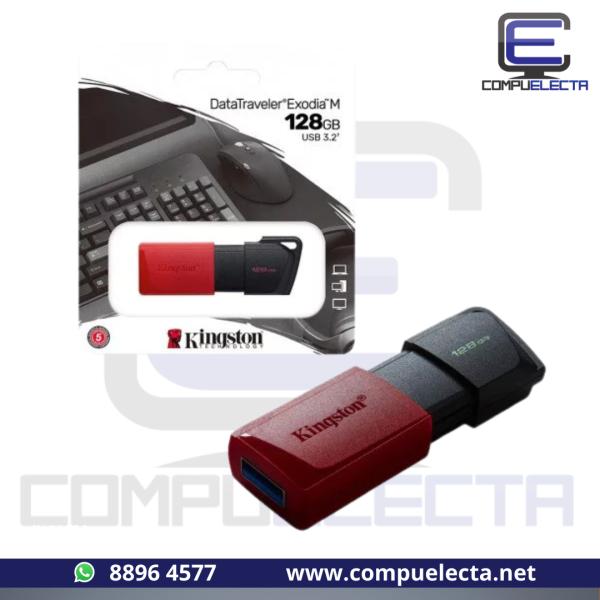 MEMORIA USB 128GB KINGSTON DTX128GB ROJO