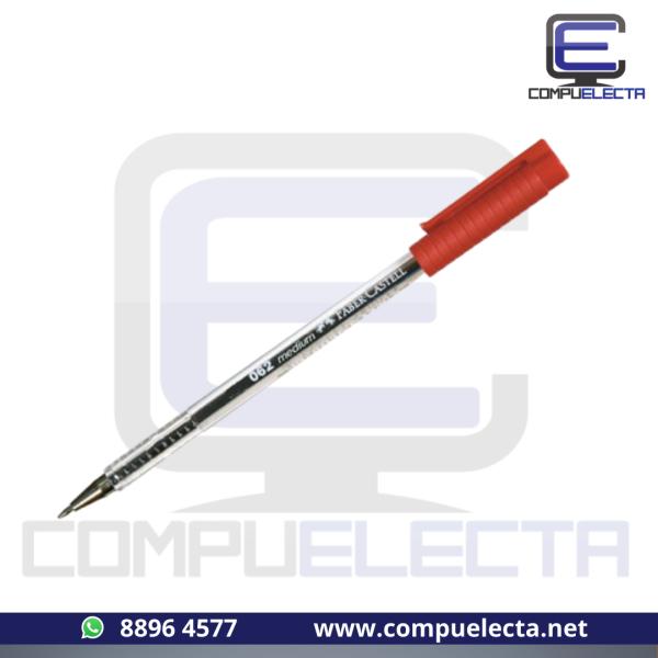 BOLIGRAFO FABER CASTELL ROJO 062