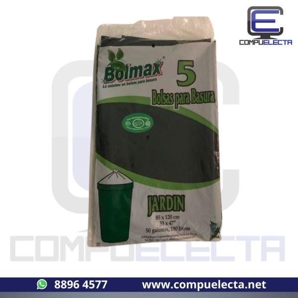 BOLSA PARA BASURA BOLMAX JARDIN 85X120CM PQ 5U