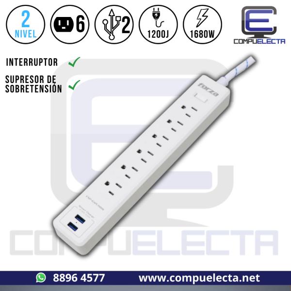 REGULADOR VOLTAGE FORZA FSP-612USBW