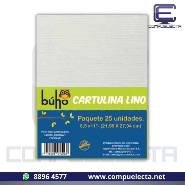 CARTULINA CARTA LINO BUHO CARTA 240GR 25U