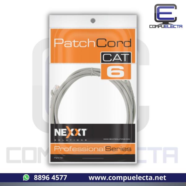 CABLE RED 10PIES CAT6 NEXXT GRIS (3 mts)