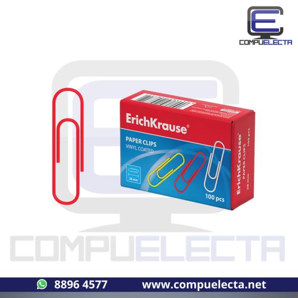CLIPS 28MM COLORES 100PIEZAS ERICHKRAUSE EK24871