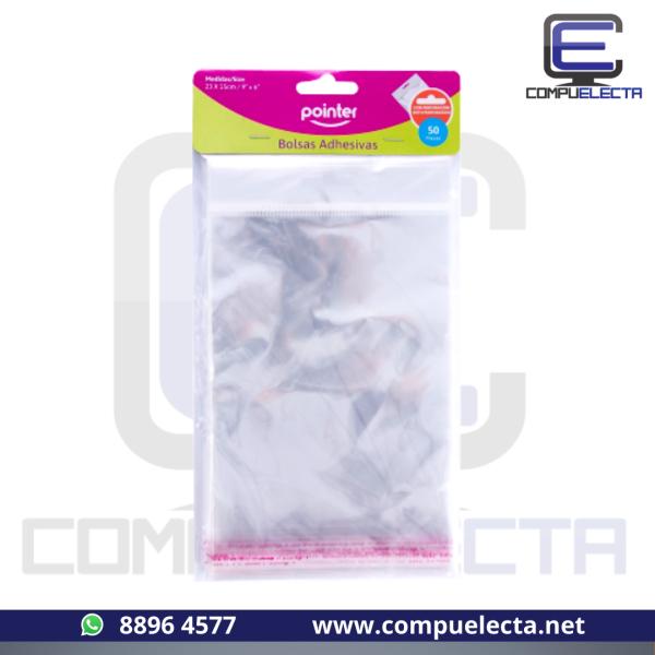 BOLSAS ADHESIVAS ADH 23X15CM 50PZAS POINTER OBH-69