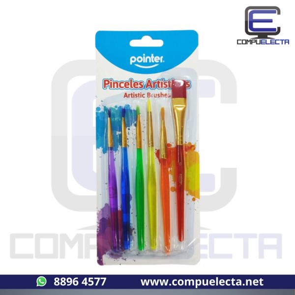 PINCEL X 6 PIEZAS POINTER AB-840-6