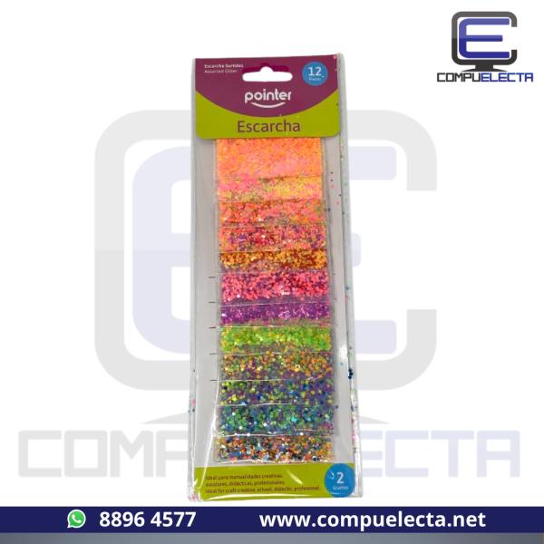 CONFETI CON FORMAS BRILLANTE 12U POINTER ANC-1808