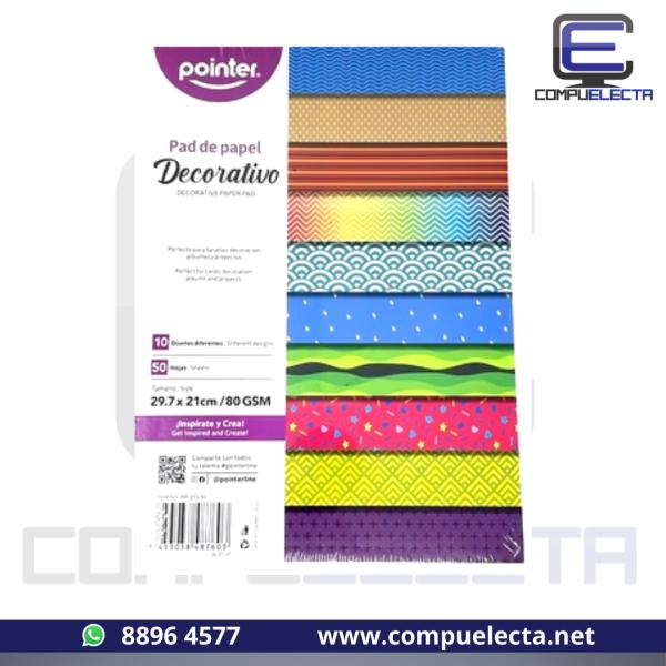 PAPEL P/ TARJETERIA 50 HOJAS POINTER PP-213-50