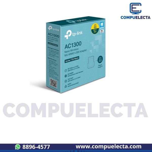 ADAPTADOR WIRELESS TP-LINK AC1300 T3U NANO