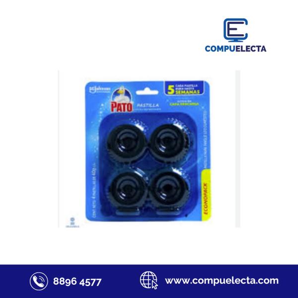 PASTILLA PATO PURIFIC CON AROMA 4 UNIDADES AZUL