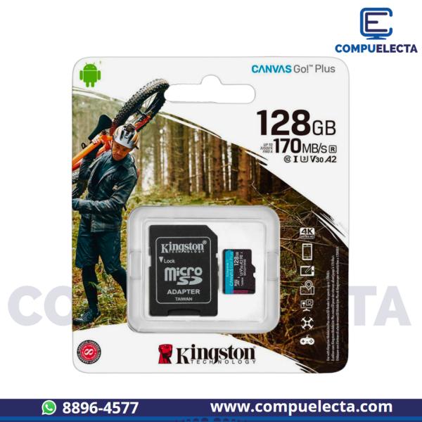 MEMORIA MICRO SD 128GB KINGSTON GO PLUS CLASS10