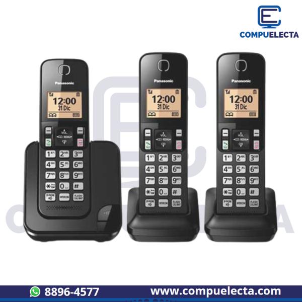 TELEFONO CASA INALAMBRICO 3BAS PANASO KX-TGC363LAB