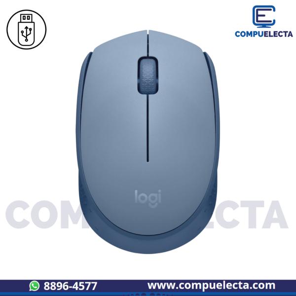 MOUSE LOGITECH INALAMBRICO M170 CELESTE